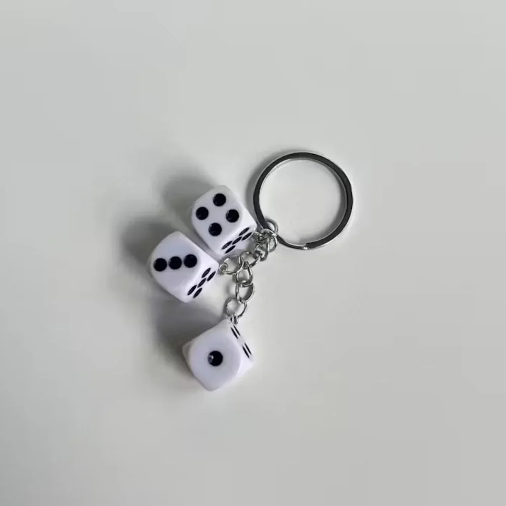 y2k 2000s dice keyring for keychain